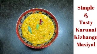 Karunai kizhangu Masiyal | Chettinad Recipe with English subtitle | Tamil Food Corner