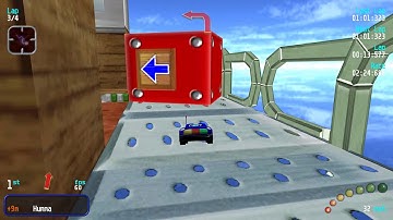 Re-Volt Custom Track Glimmer Express Trains by Alex_int and Sniki, 16 Cars 4 Laps & Pickups!