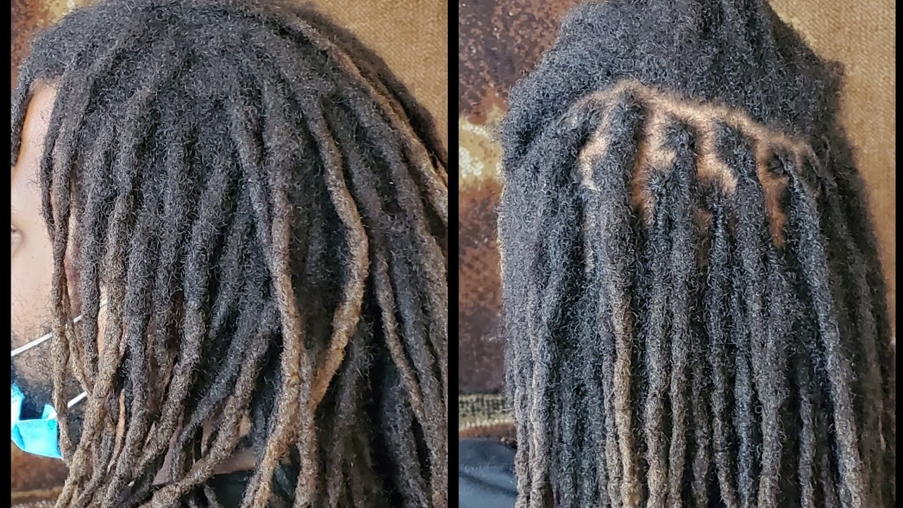 HE STARTED OVER HIS LOCS 4 TIMES UNTIL HE FINALLY GOT IT RIGHT