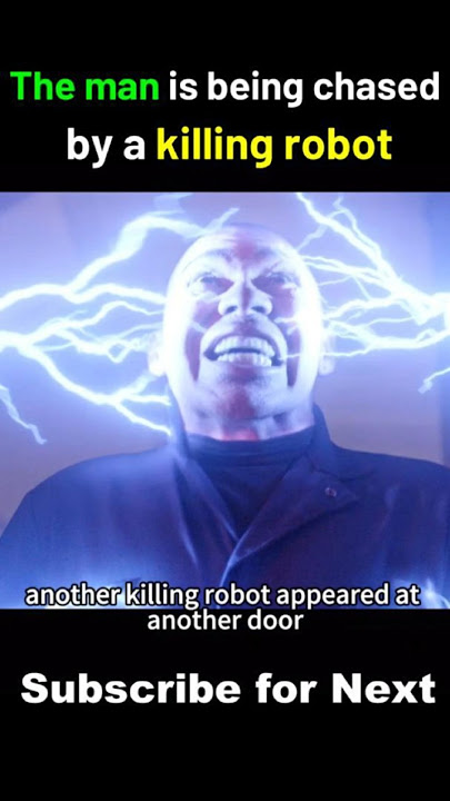 The man is being chased by a killing robot #shorts #movie
