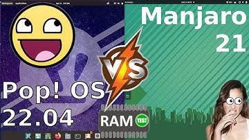 Pop! OS 22.04 vs Manjaro 21: RAM Usage