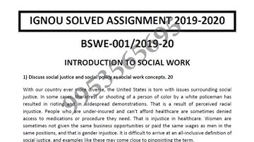 BSWE-1 Solved Assignment 2019-20