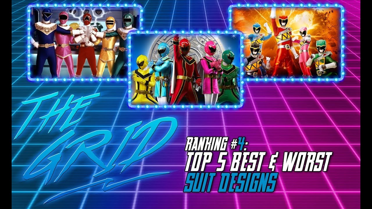 Power Ranking Grids The GRID Ranking #4: Top 5 Best & Worst Power Rangers Suit Designs ...