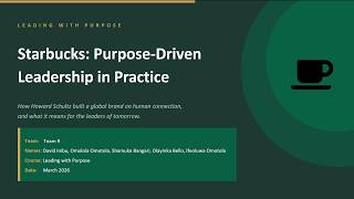 Leading with Purpose - LEAD-3603 - LMBA1 - Starbucks