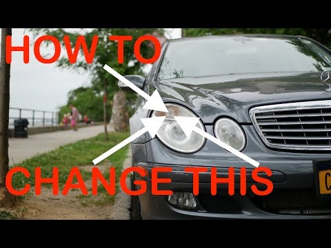 How To Change the signal light bulb on a mercedes w211 e350