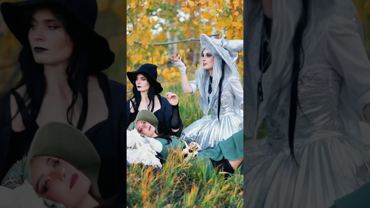 Girlhood = a frolic in the woods dressed as witches 🍁​⁠@Athena_grimes ​⁠@halcybella