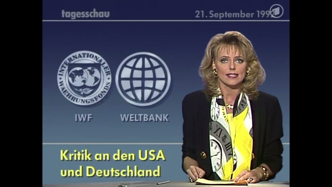 IWF Weltbank Kritik an Deutschland und USA  21 9 1992