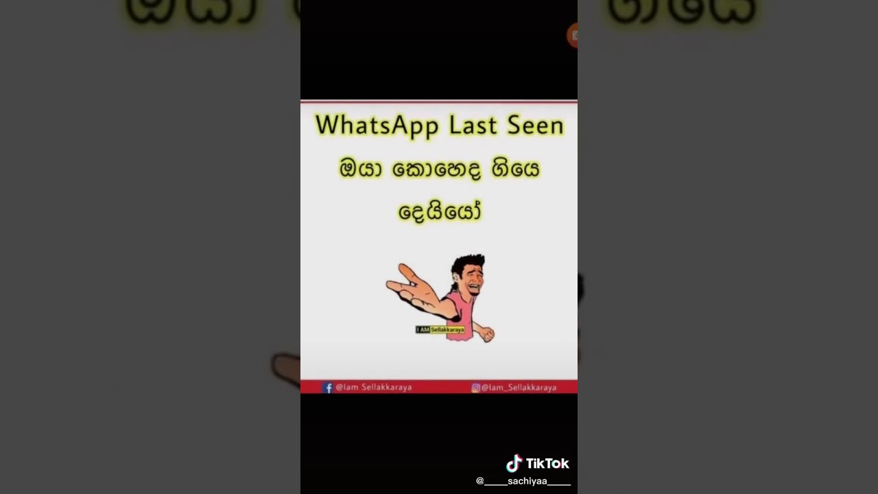 Last seen කොහෙද ගියෙ බන්ð¤£ð¤£ - YouTube