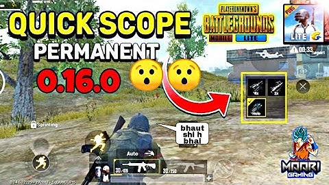 ENABLE QUICK SCOPE 😯 IN PUBG MOBILE LITE 💯 WORKING TRICK| LATEST QUICK SCOPE TRICK| PUBG LITE