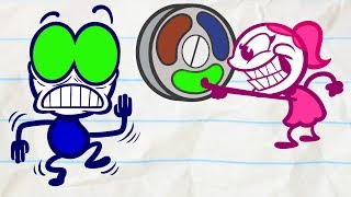 Pencilmate Can't MOVE His Body? | Animated Cartoons Characters | Animated Short Films