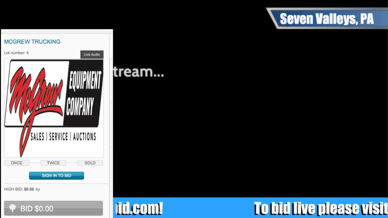 McGrew Equipment Live Stream