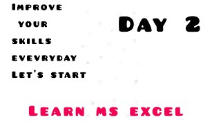 MS Excel Day 2 | Excel Interface Explained | Tabs, Ribbon, Cells. #excel #forbeginners #subscribe 