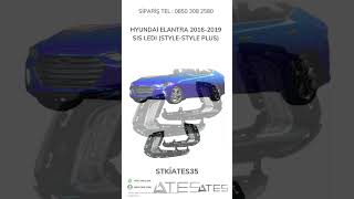 Hyundai̇ Elantra 2016 - 2019 Sis Ledi (Style - Style Plus) Ateş Aksesuar Tel: 08503082580