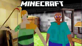 Granny And Grandpa Decided To Play Minecraft On Their House