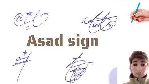 Asad name signature#sign style with arooj