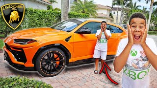 11 Year Old Gets a 2021 LAMBORGHINI Urus | FamousTubeFamily