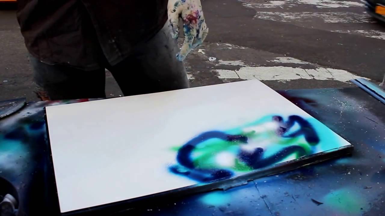 AMAZING New York City Spray Paint Art in Time Squa YouTube