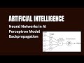 Neural Networks in Artificial Intelligence | Perceptron Model & Backpropagation Explained