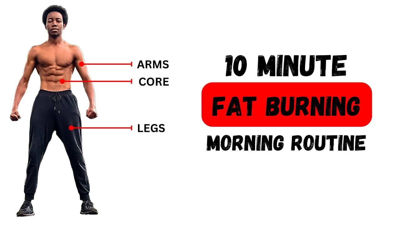10 MINUTE FAT BURNING FULL BODY WORKOUT | Cardio, Strength & Stretching ...