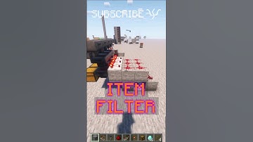 How to build the EASIEST ITEM SORTER and how it works! | Redstone with PsiVolt #minecraft #redstone