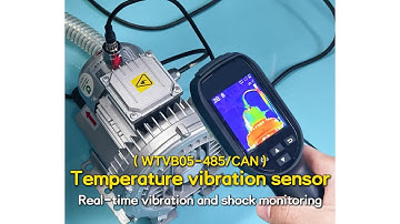 Two-in-one temperature vibration monitoring device for motors