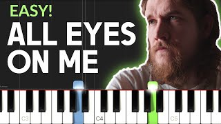 All Eyes On Me - Bo Burnham | EASY Piano Tutorial & SHEET MUSIC