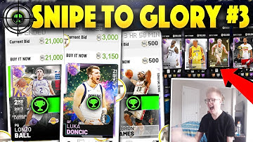 SNIPE TO GLORY #3 BROKEN AUCTION HOUSE SHOWS 35+ SNIPES ON 1 REFRESH! OPAL LUKA FOR 3K MT!! NBA 2K19