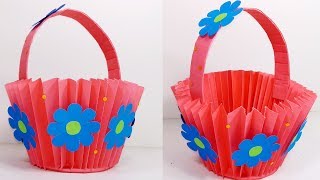 How to Make Easy Beautiful Paper basket | DIY Paper Basket | Jarine's Crafty Creation