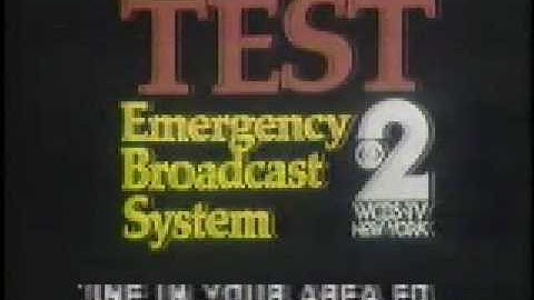 WCBS-TV - Emergency Broadcast System Test