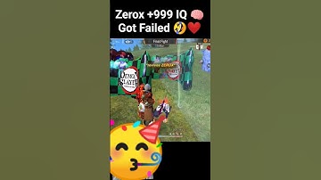 Zerox +999 IQ 🧠 Got Failed 🤣❤ #shortsfeed #gtk111 #tondegamer#youtubeshorts #shorts