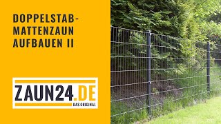 Doppelstabmattenzaun Aufbauen Ii - Montagevideo Gah Alberts