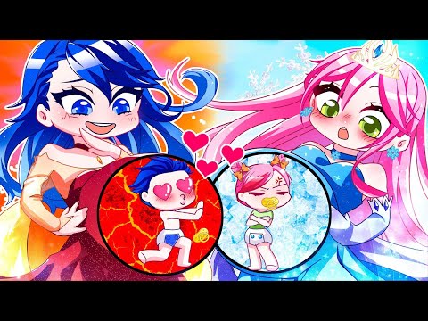 Emma & Ruby Pregnant Anna x Alex   Cold VS HOT Pregnant  Gacha Club  Ppg x Rrb Gacha Life