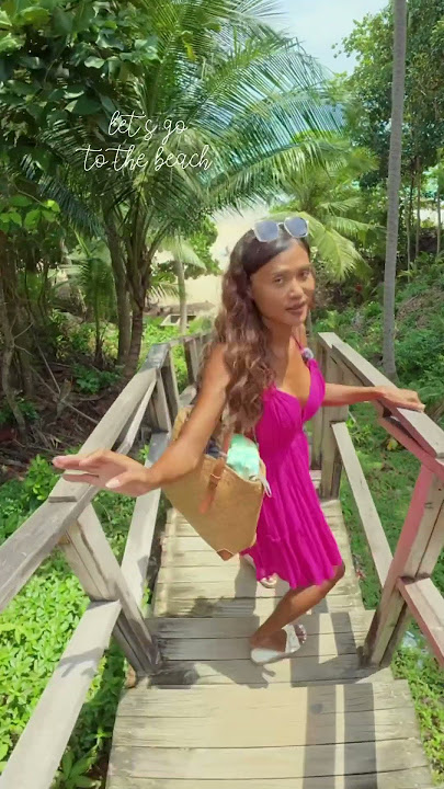 Discovering secret beaches feels even sweeter in my favorite dress. #phuket #beach