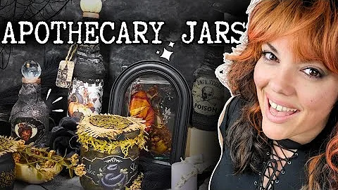 👉 CREATIVE DIY UPCYCLED Glass bottles and jars • Apothecary Jar Crafts
