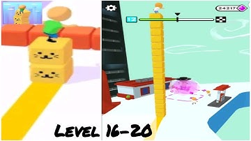 Cube Surfer Gameplay Level 16-20 | Got new Costume | android gaming | All level Mobile Gameplay
