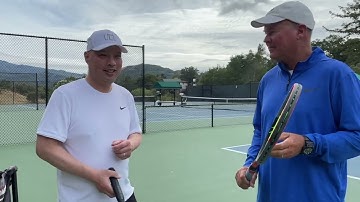 HOW TIGHT SHOULD YOU BE GRIPPING YOUR TENNIS RACKET?  MOST PEOPLE GRIP IT TOO TIGHT!