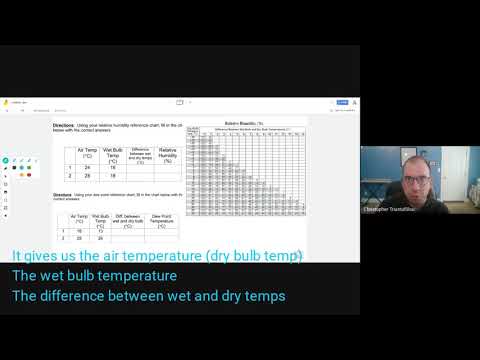 Finding Relative Humidity and Dewpoint