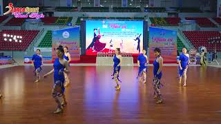 Đồng Diễn samba CLB HKK DANCESPORT QUẢNG NINH .Tại giải khiêu vũ thể thao tỉnh hà nam mở rộng  2023