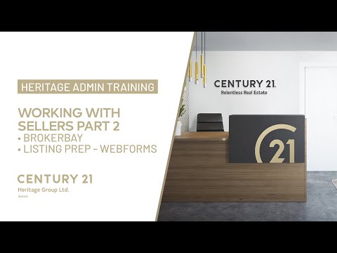 Heritage Admin Training Session 9 - Working with Sellers Part Two (Series Complete)