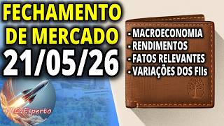 #ifix 21/05/26: Preliminar de acordo de paz anima o mercado