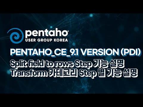 Pentaho_CE_9.1 version (PDI) - Split field to rows Step 기능 설명