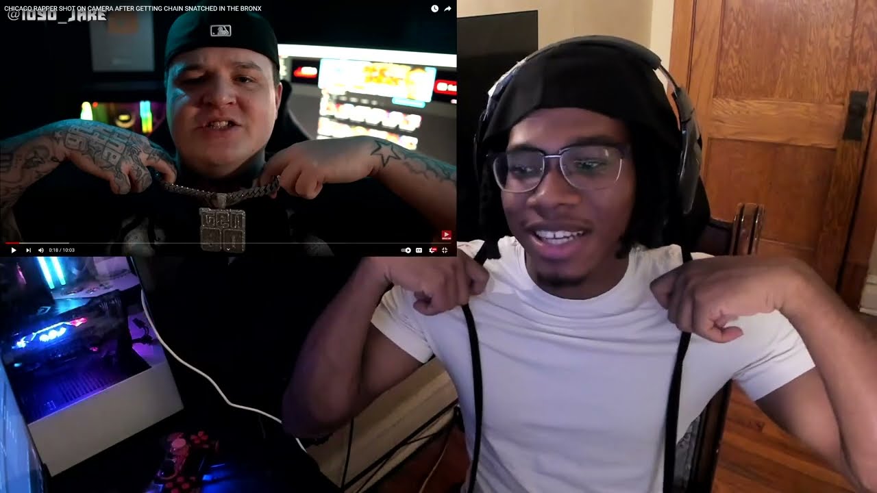 Watch CHICAGO RAPPER SHOT ON CAMERA AFTER GETTING CHAIN SNATCHED IN THE BRONX | REACTION!!! on YouTube Watch CHICAGO RAPPER SHOT ON CAMERA AFTER GETTING CHAIN SNATCHED IN THE BRONX | REACTION!!! on YouTube
