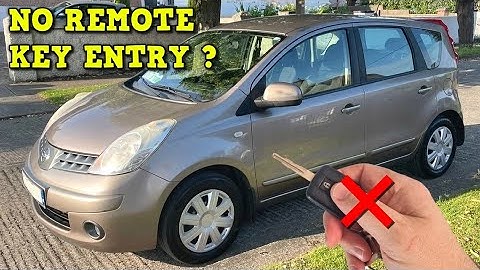 Hidden Key Lock Entry - Nissan Note