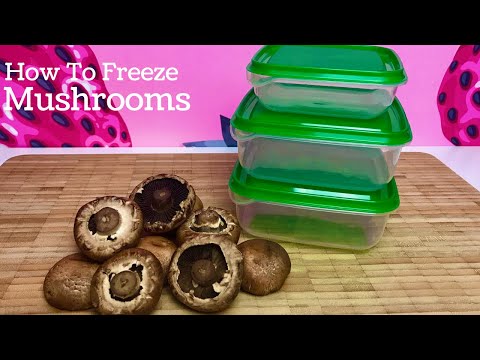 How To Freeze Mushrooms Raw