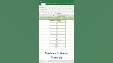 Excel Tips &Tricks | Roman Numerals #excel #excelformula #ytshorts