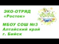 Экологический марафон МБОУ СОШ №3 Бийск, Алтайский край