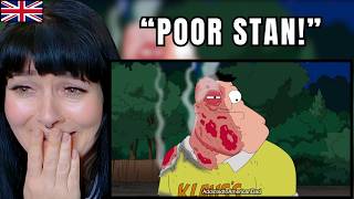 British Girl Reacts to American Dad — Stan Gets Injured