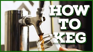 HOW TO KEG YOUR HOME BREW (ft. @NewAir Single Tap Kegerator)