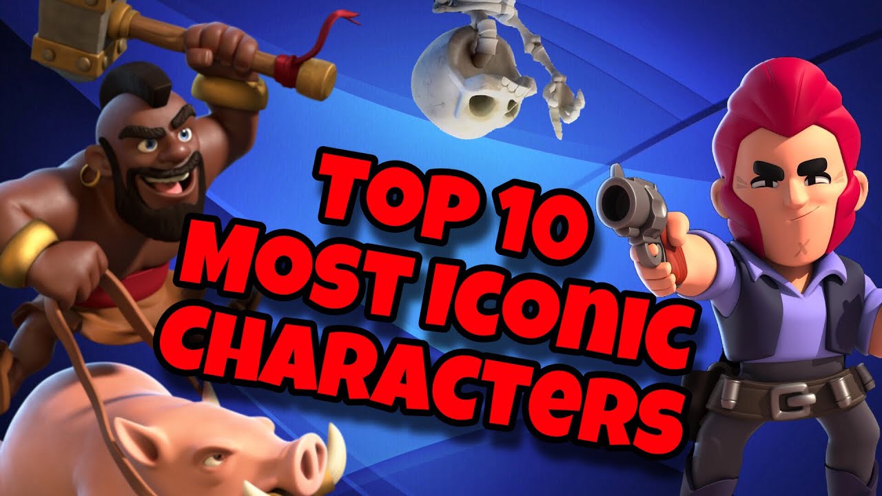 Top 10 Most Iconic Supercell Characters Of All Times Brawl Stars Coc Clash Royale And More Youtube