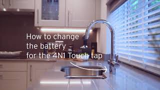 How to change the battery for the 4N1 Touch Steaming Hot Water Tap.